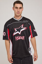 Radical V Neck Jersey Black/Red/White
